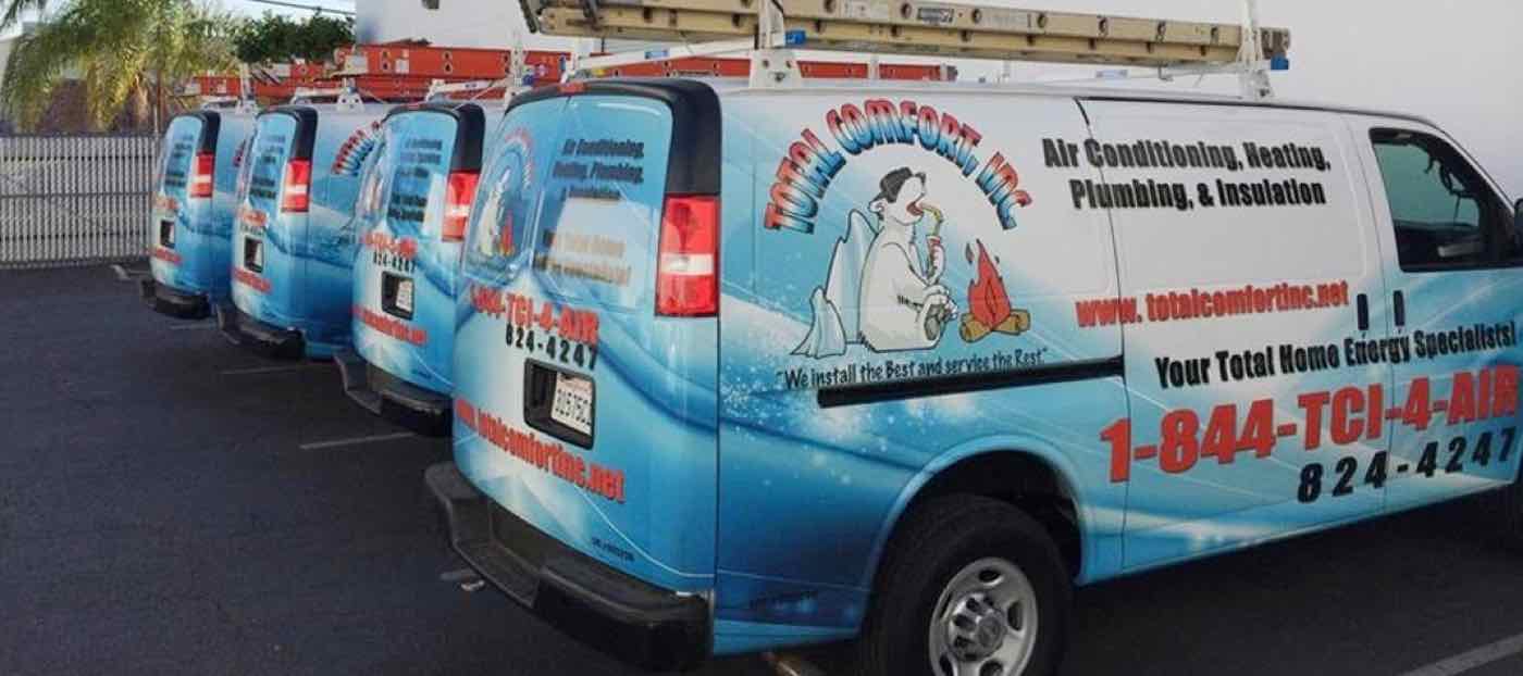 Total Comfort service vans